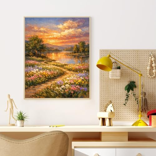 Dawnsphere Sunset Paint by Numbers Kit for Adults Without Frame 16x20 in - Image 2