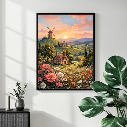 Mandun Landscape Paint by Numbers Kit for Adults, 16x20 inch - Image 3
