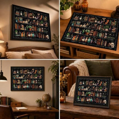 WUSARPLY Bookshelf Stamped Cross Stitch Kits for Beginners Adults - Image 3
