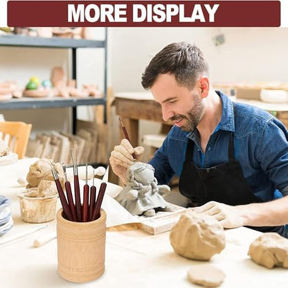 LINPHCEY 6-Piece Clay Sculpting Tools Set Perfect for Polymer Air Dry Modeling Clay Beginners & Professionals Ideal for DIY Pottery & Ceramics Tools for Clay Sculpting & Crafting - Image 7
