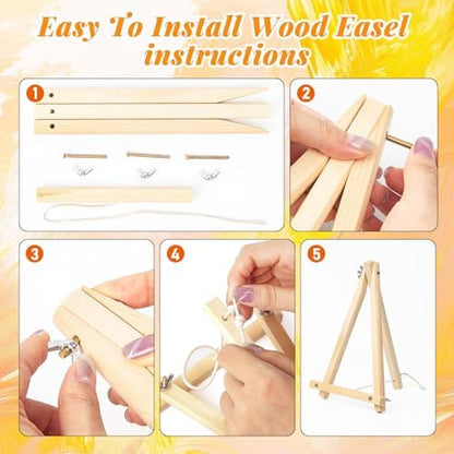 4 Pack Framed Paint by Numbers Kit for Adults, Tropical Fruit, 8 x 12 Inch - Image 5
