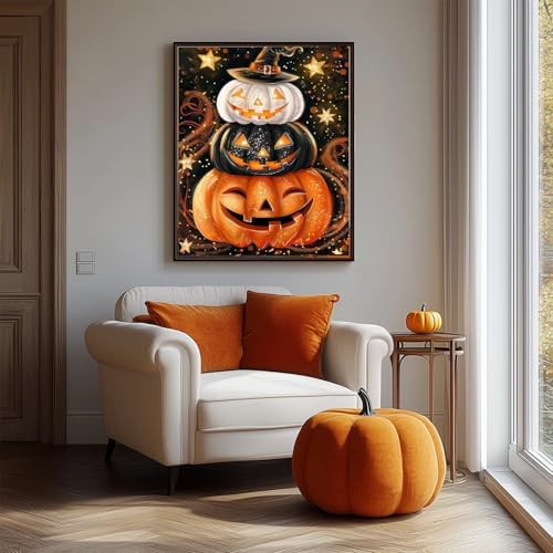 AIBOERL Paint by Numbers Kit for Adults Beginner,Halloween Fall, 12X16In - Image 2