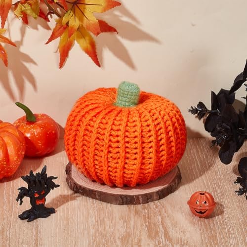 ACRNIGHEET 3 Pack Halloween Pumpkin Crochet Kit for Adults Beginners Fall - Image 5