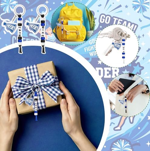 Suncalla 996 Pcs 24 Set Cheer Keychain Making Kit DIY Key Chain Crafts Gift - Image 6