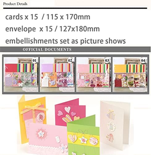 Huralona Greeting Card Making Supplies Envelope Kit Gift Anniversary Craft - Image 4