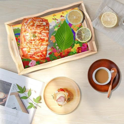 DOTSOPS 5D Diamond Art Kits for Adults Wooden Serving Tray with Handle - Image 5