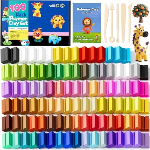 CiaraQ Polymer Clay Kit, Mini Modeling Clay Set by CiaraQ