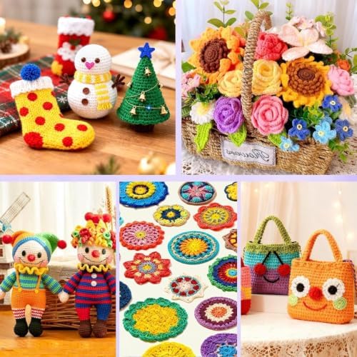 74 pcs Crochet Kit, with Large Storage Bag, Crochet Kits for Beginners - Image 7