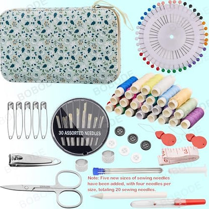 Bobode Travel Sewing Kit with 24 Sewing Thread & Heavy Duty Sewing Needles - Image 2