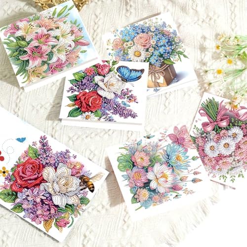 8 Packs Diamond Art Painting Greeting Card Kit Diamond Art Greeting Cards - Image 5