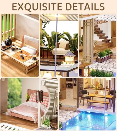 Spilay DIY Miniature House Kit for Adults, Miniature Dollhouse Building Kit - Image 3