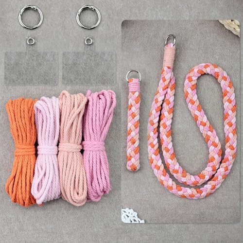 BUFANTL Macrame Kit for Beginners, Heart Decor Set - 2 Wall Hangings, 1 Keychain & 2 Napkin Rings for Romantic Gifts by Unknown