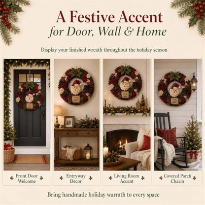 3D Fabric Poke Wreath DIY Kit,3D Fabric Poke Wreath DIY Kit for Adults (#A) - Image 3