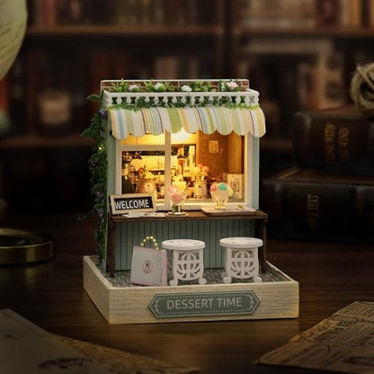 CUTEROOM DIY Doll Room Miniature Furniture Wooden House Kit-Dessert Time - Image 6