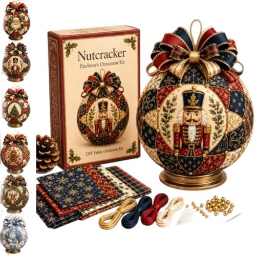 Christmas Classics Patchwork Ornament DIY Kit, Patchwork Ornament Kit (*B) by Unknown