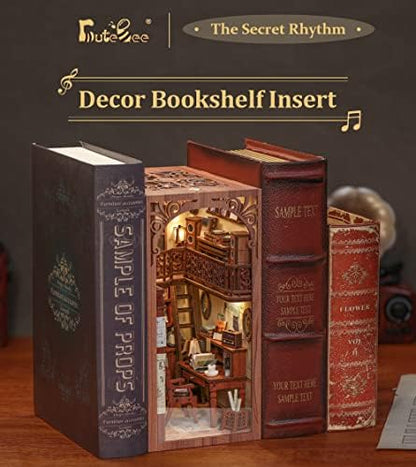CUTEBEE Book Nook Kit DIY Miniature House Dollhouse for Adults - Image 4