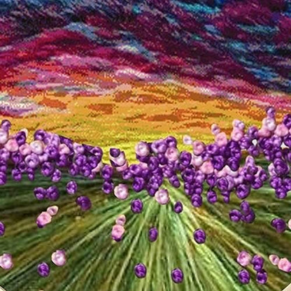 JRYYR Friendship Gifts Beginner Embroidery kit for Adults,Embroidery Kits for Beginners DIY Cross Stitch with Patterns and Instructions (Purple Lavender) - Image 2