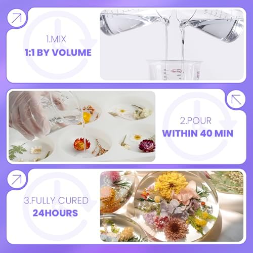 LET'S RESIN 34oz Crystal Clear Epoxy Resin, Casting Resin for Beginners - Image 6
