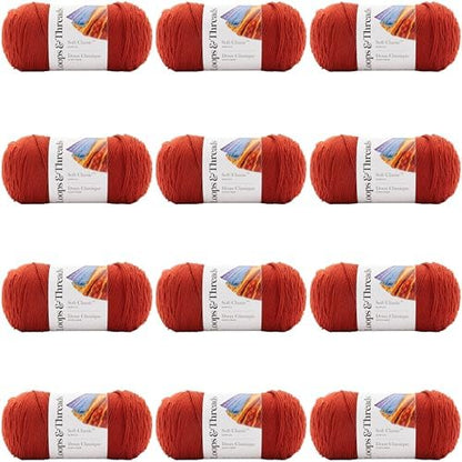 MICHAELS Bulk 12 Pack: Soft Classic™ Solid Yarn by Loops & Threads® by CraftSmart