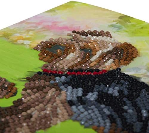 Crystal Art Diamond Painting Card Kit - Dogs- Create Your Own 7"x7" Card Kit - for Ages 8 and up - Image 2