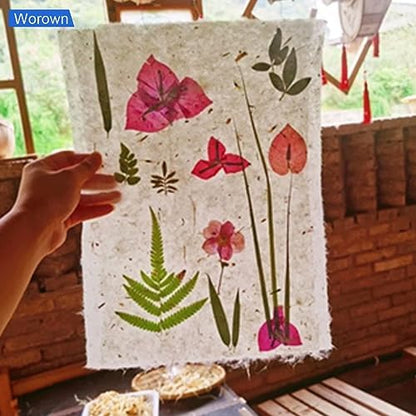 Worown A5 Wooden Paper Making Screen Kit, Paper Making Frames, Mould and Deckle for DIY Crafts - Image 5