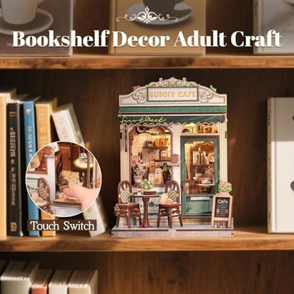 Fsolis Book Nook Kit Miniature House (Sunny Cafe) - Image 5