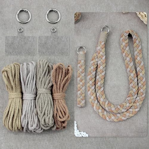 BUFANTL Macrame Kit for Beginners, Heart Decor Set - 2 Wall Hangings, 1 Keychain & 2 Napkin Rings for Romantic Gifts by Unknown