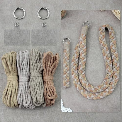 BUFANTL Macrame Kit for Beginners, Heart Decor Set - 2 Wall Hangings, 1 Keychain & 2 Napkin Rings for Romantic Gifts by Unknown
