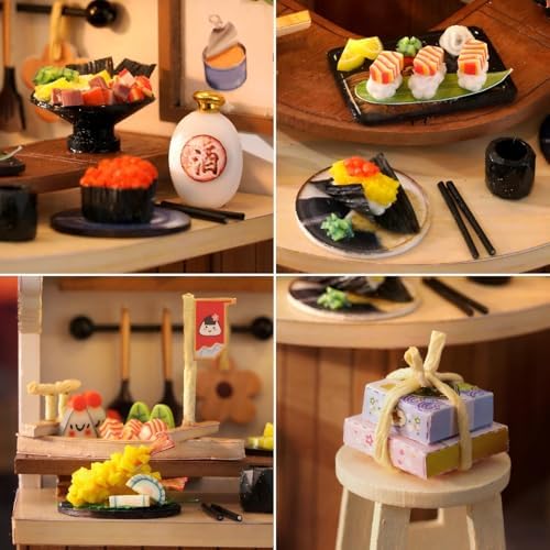 OZJAY Miniature House Kit for Adults, Mini House Kit with LED & Dust Cover - Image 4