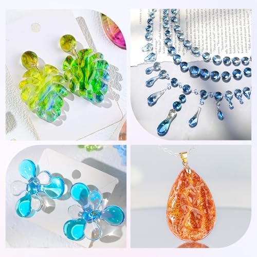 HeyClear 100g UV Resin kit with Molds, Tools for Beginners Jewelry Making - Image 5