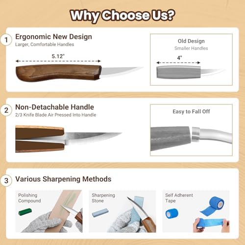 Wood Carving Kit Whittling Kit: 27pcs Wood Carving Tools Set - Image 3