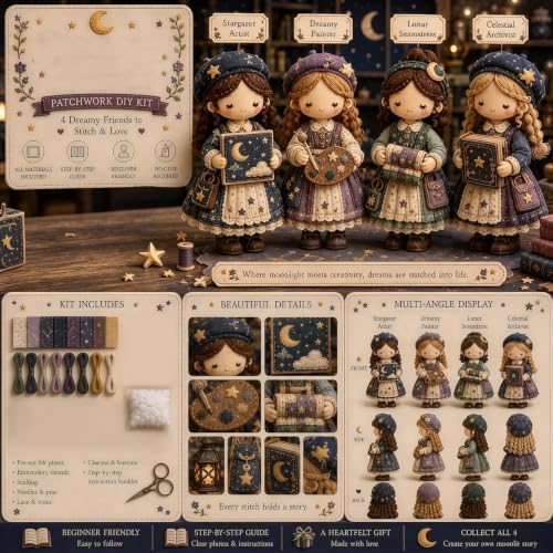 DHJJXQGX Patchwork Fairy DIY Sewing Kits Craft Kit for Adults Decor Gift - Image 2