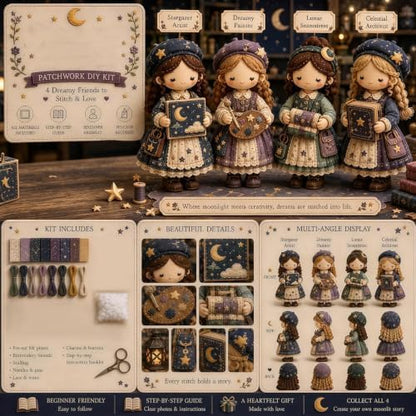 DHJJXQGX Patchwork Fairy DIY Sewing Kits Craft Kit for Adults Decor Gift - Image 2