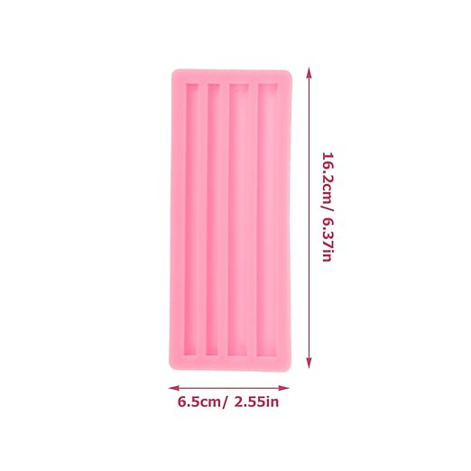 EXCEART Half Round Silicone Wax Stick Mold 6.38X2.56 Inch for Candle Making DIY Wax Seal Stick Mold Versatile Silicone Molds Candles for Home Craft Projects
