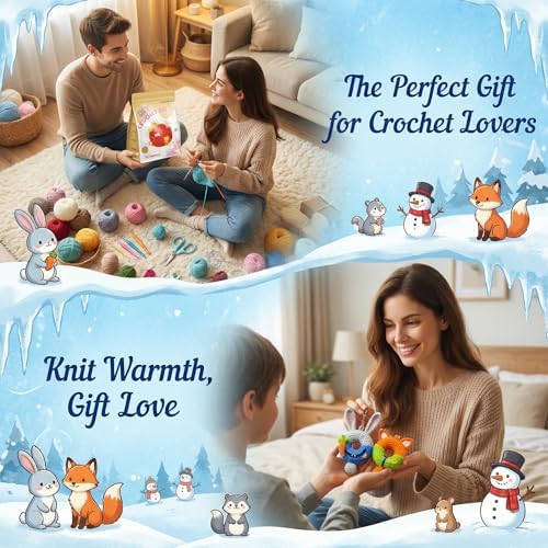 Crochet Kit for Beginners, Crochet Starter Kits for Bunny & Fox - Image 7