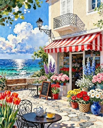 ZRIZQ Paint by Numbers Kit for Adults Beginner Landscapes,City Scape,16x20 by ZRIZQ