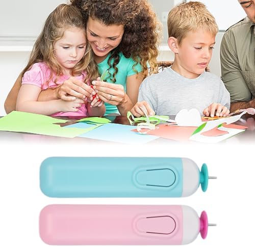 2PCS Electric Quilling Pen, Electric Slotted Tool Automated Paper Volume - Image 6