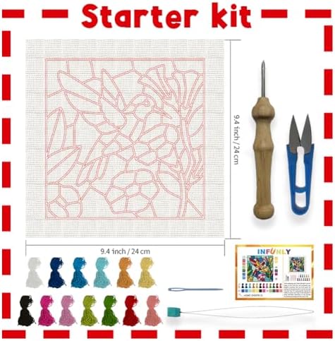 INFUNLY Hummingbird Punch Needle Embroidery Kit for Beginners - Image 2
