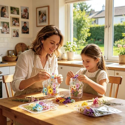 40PCS DIY Transparent Dried Flower Bookmark Kit, Cute Bookmark Making Kit for Women, Men, Crafts for Seniors to Make Your Own Personalized Bookmark, Gifts for Readers, Kids, Teens, Adults - Image 6