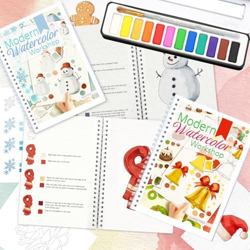 apolyone 2-Pack Beginner Watercolor Workbooks - Image 6