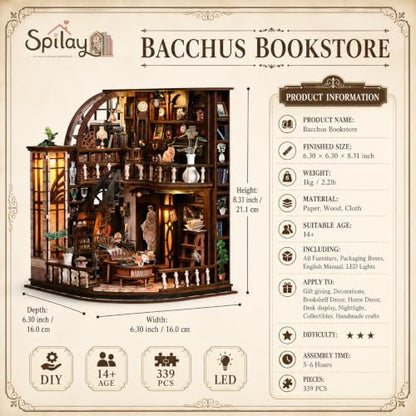Spilay DIY Miniature House Kit for Adults, Miniature Dollhouse Kit - Image 2