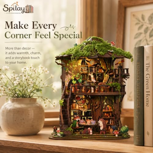 Spilay DIY Miniature House Kit for Adults, Miniature Dollhouse Building Kit - Image 6
