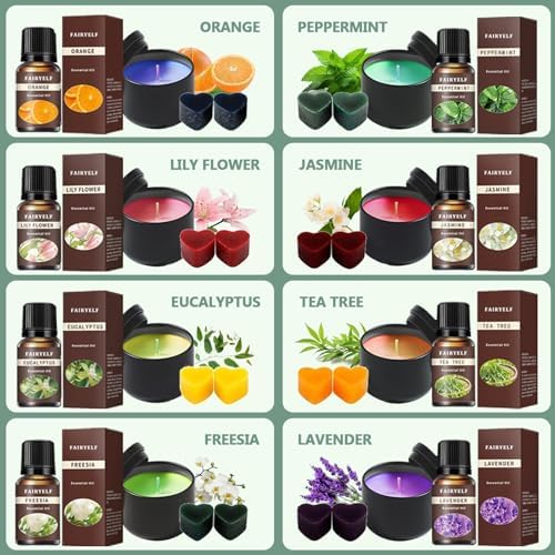 FAIRYELF Soy Candle Making Kit for Adults & Hot Plate, DIY Starter Supplies - Image 6