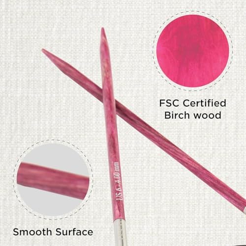 KnitPro Dreamz Fixed Circular Needles 40" (100cm) | US Size 6 (4mm) - Image 2