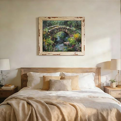 AuraDraw Stone Bridge Paint by Numbers Kit for Adults - DIY Stone Bridge Over River Painting on Canvas, Acrylic Paint Set or Home Decoration 16x20 Inch - Image 6