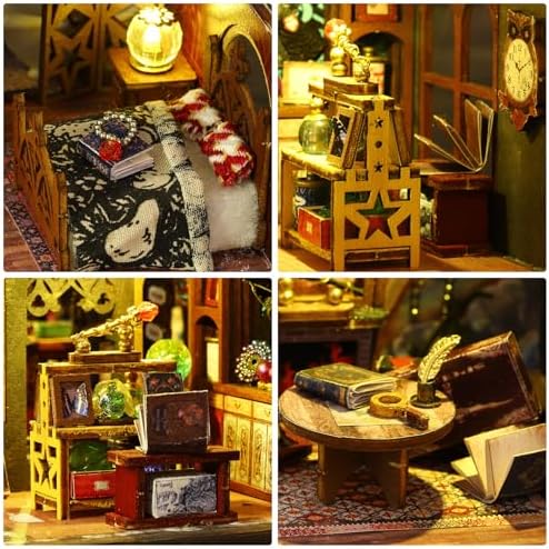 DIY Dollhouse Kit, Miniature House Building Kit with Led for Adult - Image 3