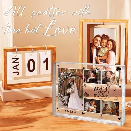 JANCHUN Resin Picture Frames Craft Kit, 16oz Resin Kit and Molds Complete Set with Photo Frame Word Stickers Gift for Couples, Family, Friends, Birthday, Graduation, Baby, Wedding, Back to School - Image 3