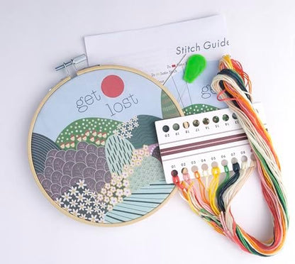 FUNATIC Get Lost Funny Nature Themed Embroidery Kit for Adults Teens - Image 2
