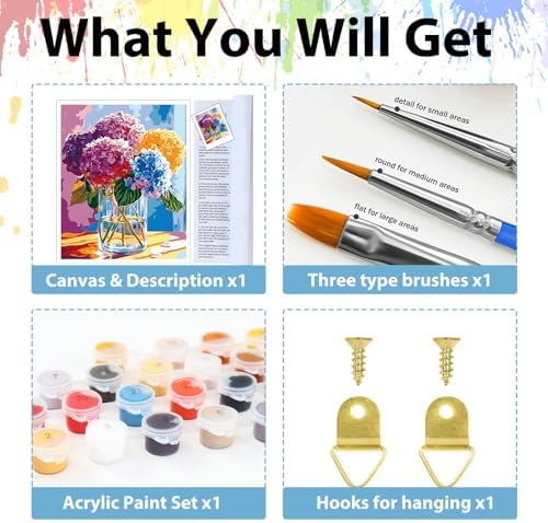 Paint by Numbers Kit for Adults, Adult Paint by Number Kits 16x20 Inch - Image 5