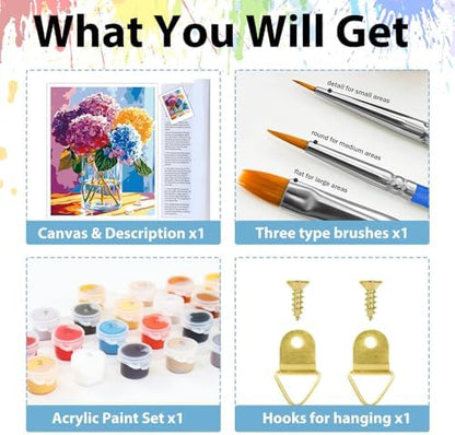 Paint by Numbers Kit for Adults, Adult Paint by Number Kits 16x20 Inch - Image 5